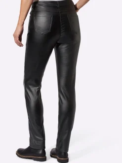 Thermohose aus Leder-Imitat