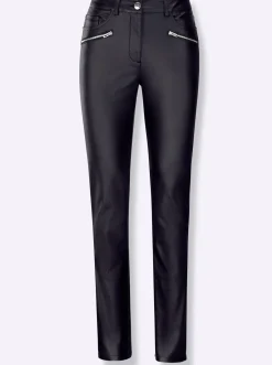 Thermohose aus Leder-Imitat