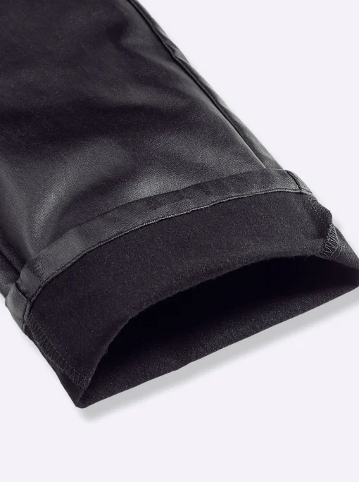 Thermohose aus Leder-Imitat
