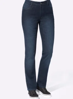 Thermojeans mit kariertem Futter