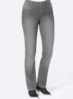 Thermojeans mit kariertem Futter