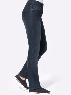 Thermojeans mit kariertem Futter