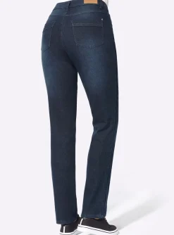 Thermojeans mit kariertem Futter
