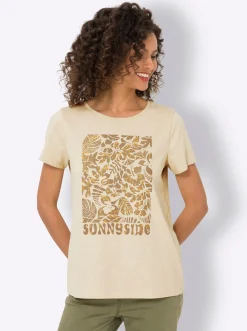 T-Shirt mit Glitzerdetails