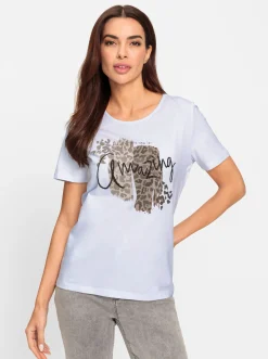 T-Shirt Mit Glitzersteinchen