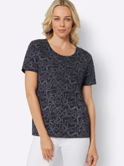 T-Shirt mit Herzchen-Dessin