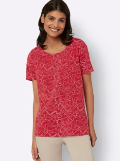 T-Shirt mit Herzchen-Dessin