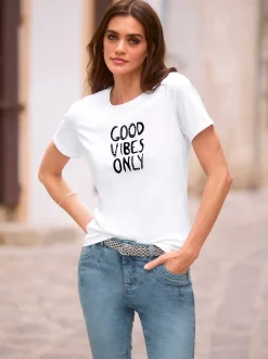 T-Shirt mit Schriftzug