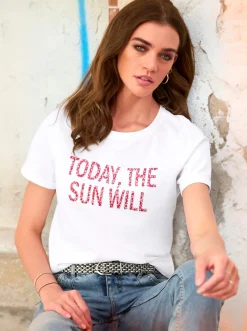 T-Shirt mit Schriftzug