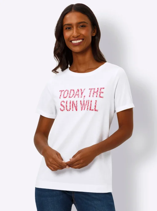 T-Shirt mit Schriftzug