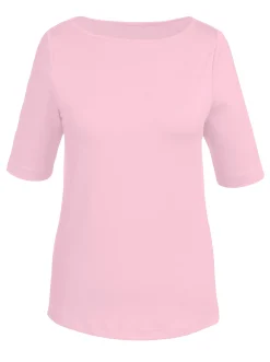 T-Shirt mit U-Boot-Ausschnitt