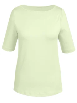 T-Shirt mit U-Boot-Ausschnitt