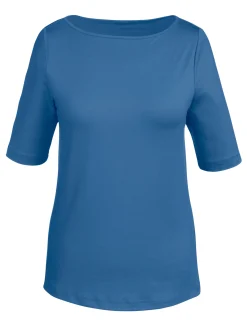 T-Shirt mit U-Boot-Ausschnitt