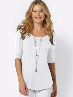 T-Shirt mit zweilagigem Ärmelbündchen