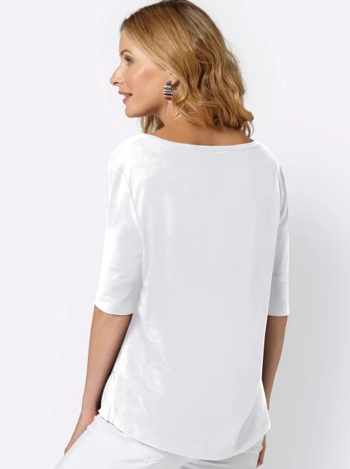T-Shirt mit zweilagigem Ärmelbündchen