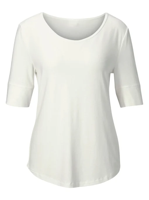 T-Shirt mit zweilagigem Ärmelbündchen