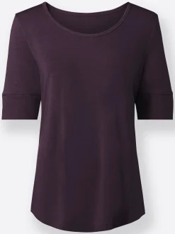 T-Shirt mit zweilagigem Ärmelbündchen