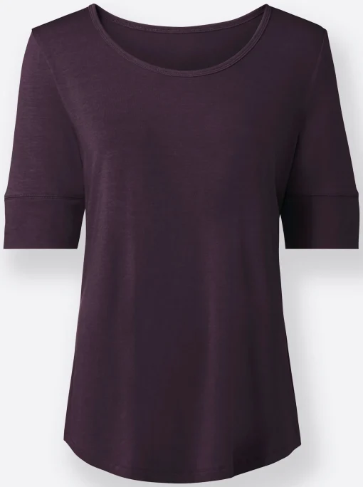 T-Shirt mit zweilagigem Ärmelbündchen