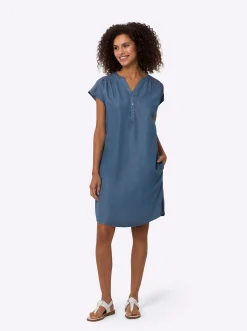 Tunikakleid in Jeans-Optik