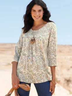 Tunikashirt mit 3/4-Ärmeln