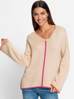 V-Ausschnitt-Pullover