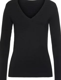 V-Ausschnitt-Pullover