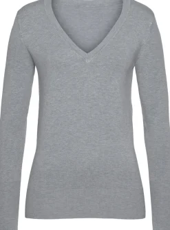 V-Ausschnitt-Pullover