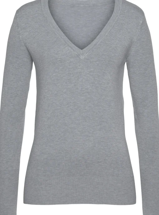 V-Ausschnitt-Pullover