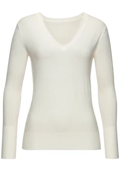V-Ausschnitt-Pullover