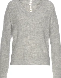 V-Ausschnitt-Pullover