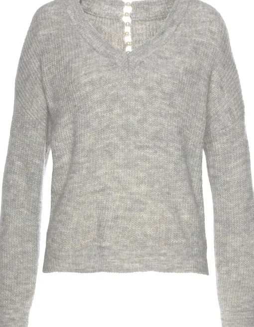 V-Ausschnitt-Pullover