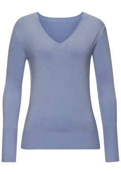 V-Ausschnitt-Pullover