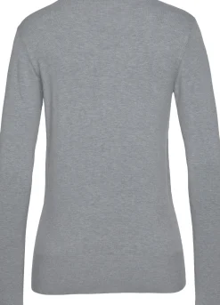 V-Ausschnitt-Pullover
