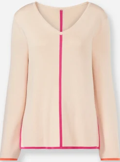 V-Ausschnitt-Pullover