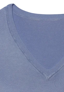 V-Ausschnitt-Pullover