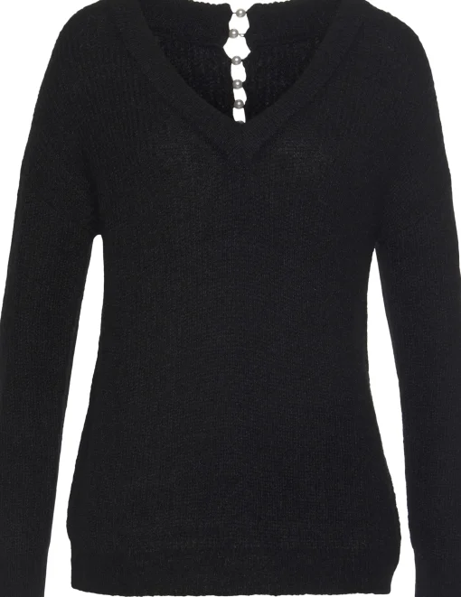 V-Ausschnitt-Pullover