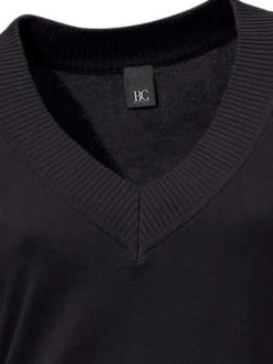 V-Ausschnitt-Pullover aus reiner Baumwolle