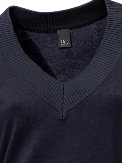V-Ausschnitt-Pullover aus reiner Baumwolle