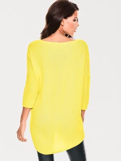 V-Ausschnitt-Pullover im Oversized-Schnitt