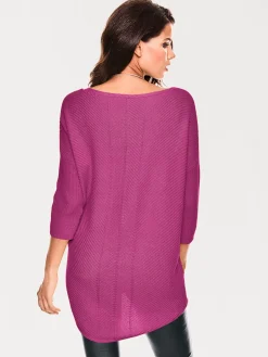 V-Ausschnitt-Pullover im Oversized-Schnitt