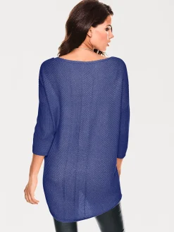 V-Ausschnitt-Pullover im Oversized-Schnitt