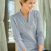 V-Ausschnitt-Pullover in 2-in-1-Optik