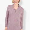 V-Ausschnitt-Pullover in 2-in-1-Optik