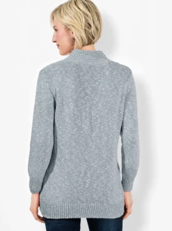 V-Ausschnitt-Pullover in 2-in-1-Optik