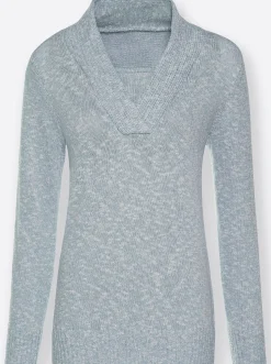 V-Ausschnitt-Pullover in 2-in-1-Optik