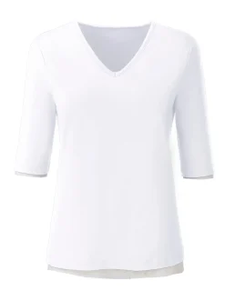 V-Shirt mit V-Ausschnitt, pflegeleicht