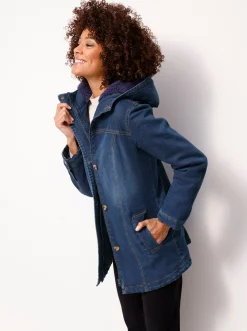 warm gefütterte Jeansjacke