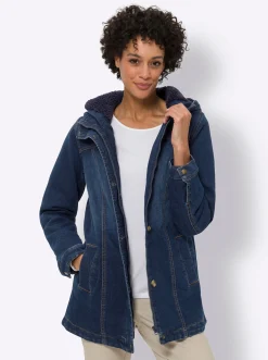 warm gefütterte Jeansjacke