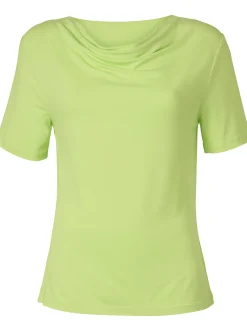 Wasserfallshirt mit kurzen Ärmeln