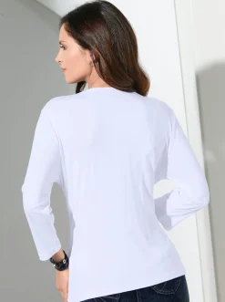 Wasserfallshirt mit 3/4-langen Ärmeln